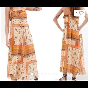 🌸Zara Patchwork Paisley Maxi Dress XXS NWT